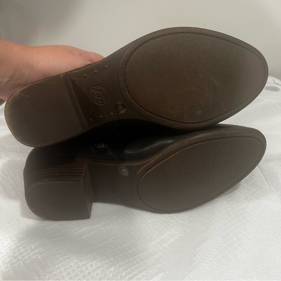 Lucky Brand Basel Leather Bootie Women’s Sz 7.5W Black - Picture 12 of 15